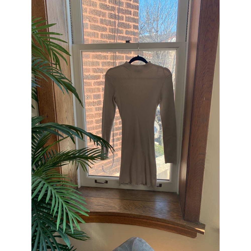 Mock Neck Sweater Dress